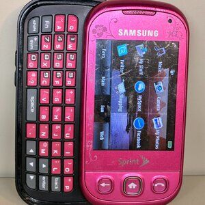 Samsung Seek SPH-M350 - Pink Floral ( Sprint ) Slider Phone - Very Rare Edition